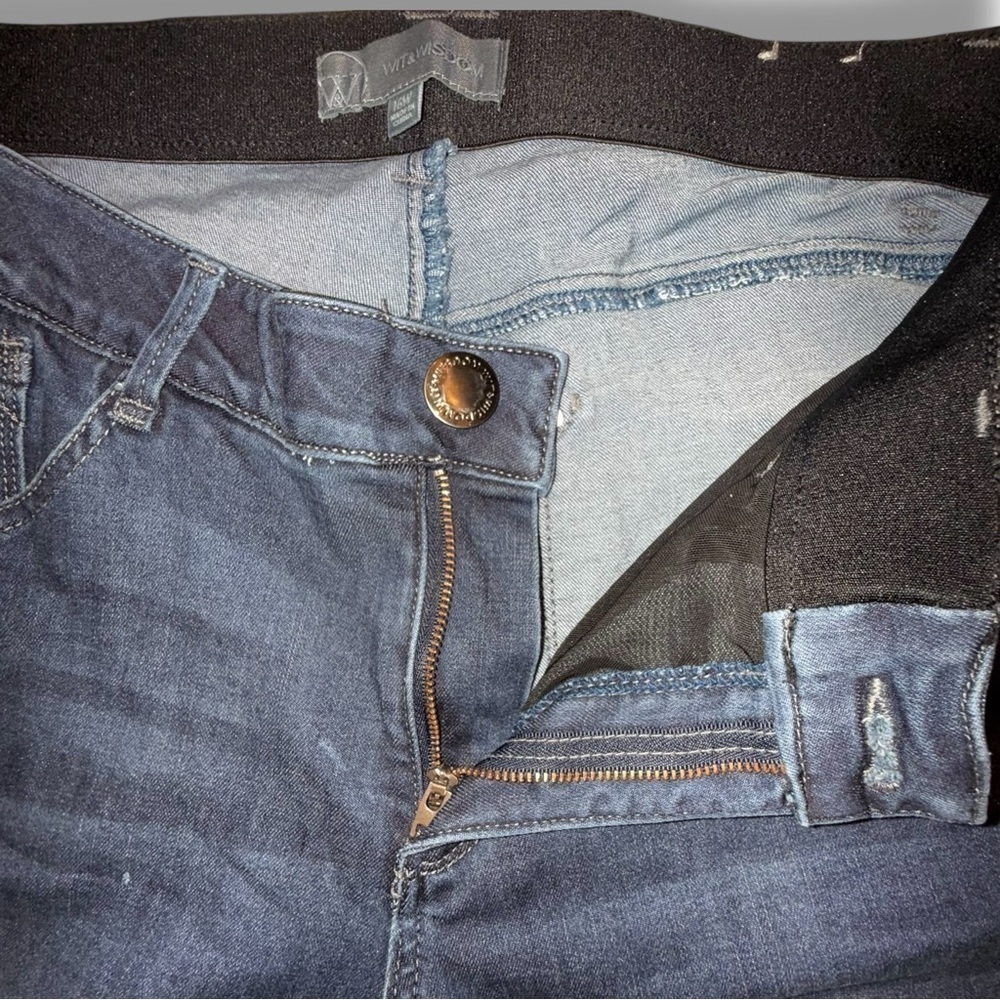 WIT & WISDOM ‘Ab’Solution Sophie Ankle Skinny Jeans - 16W Dark Navy - Picture 6 of 14